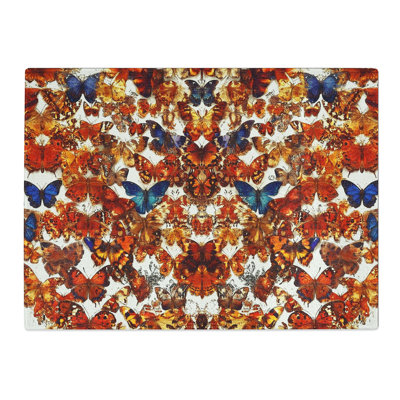 Butterfly Pattern Vol.2  Glass Chopping Board