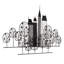 Traditional Cities & Countries Wall Decor on Metal