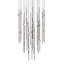 Constellation - Aries 25" Round LED Pendant - Satin Nickel Fixture - White Optical Acrylic Shade - 2700K - 120" Cable-1098804936-1098804938
