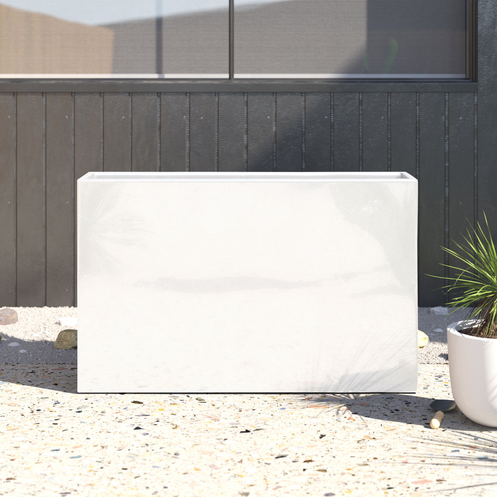 Connoisseur Handmade Planter Box, 30" H x 48" W x 12" D, White