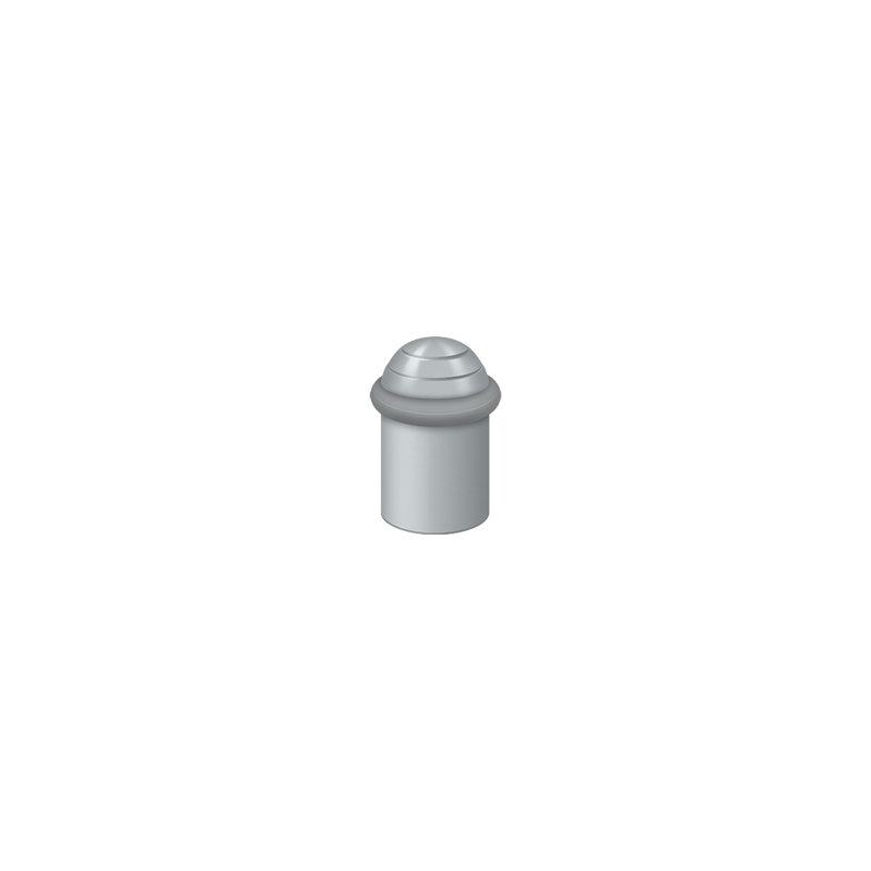 Kick Stop, Brushed Chrome, 2.125" H x 1.375" W x 1.375" D