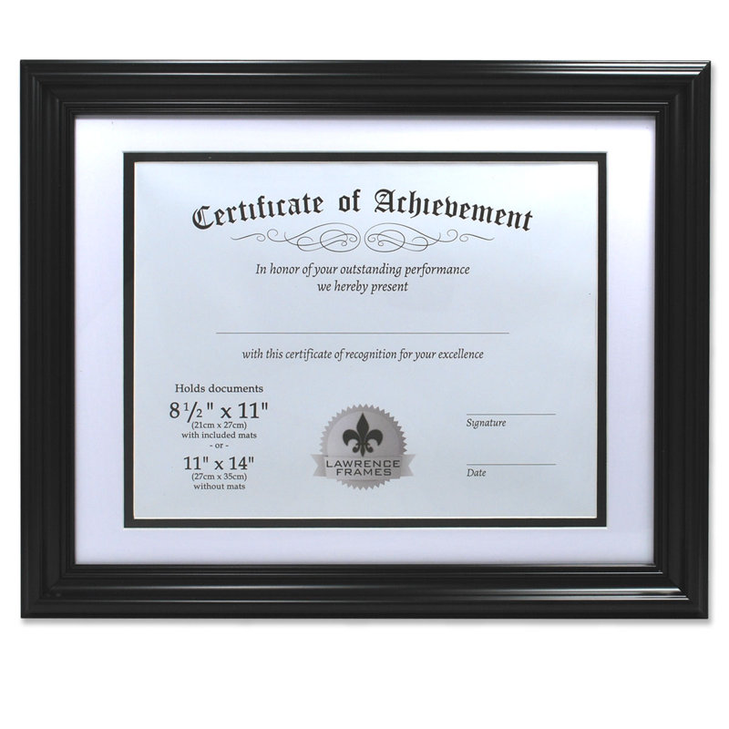 Buckner Resin Polystyrene Matte Picture Frame, Black
