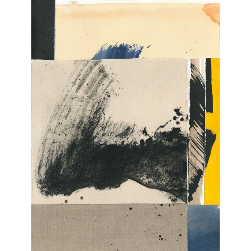 Assemblage 5 Print by Ngo, PC, 44'' H x 33'' W, Black Single Picture Framed
