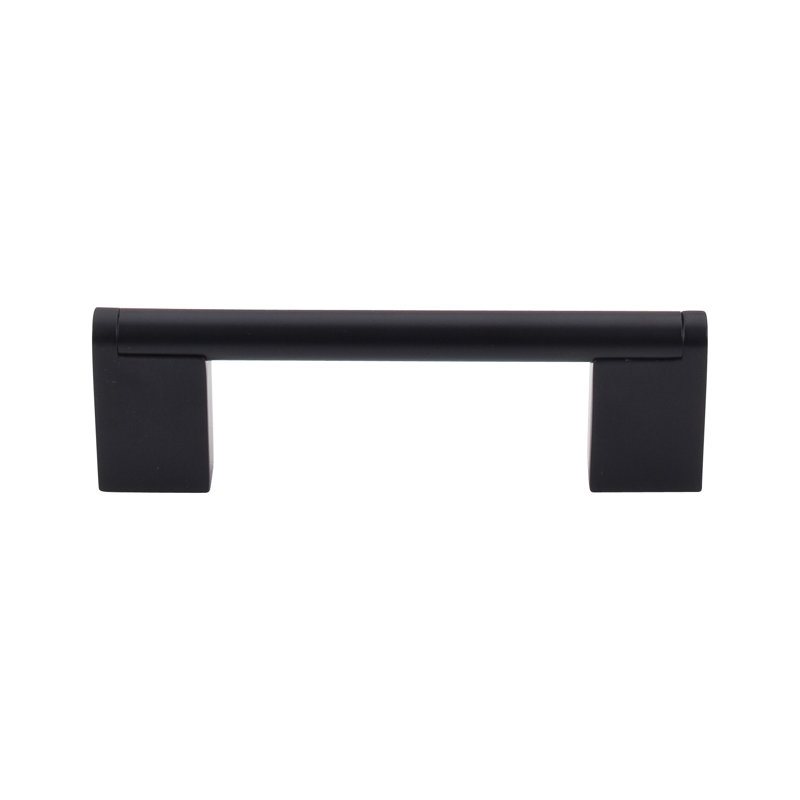 Princetonian Bar Pull, Flat Black, 3 3/4" Center to Center