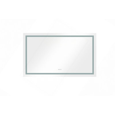 Miroir de salle de bain à DEL avec éclairage avant et arrière, grands miroirs muraux à intensité variable avec mémoire, 3 couleurs, miroir de meuble-lavabo à DEL