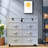 Industrial Style Sideboard With Multiple Drawers 39.37'' W Dresser