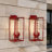 Black Rectangular Double-Bulb Outdoor Walllamp(Set Of 2)-193320921-195511499