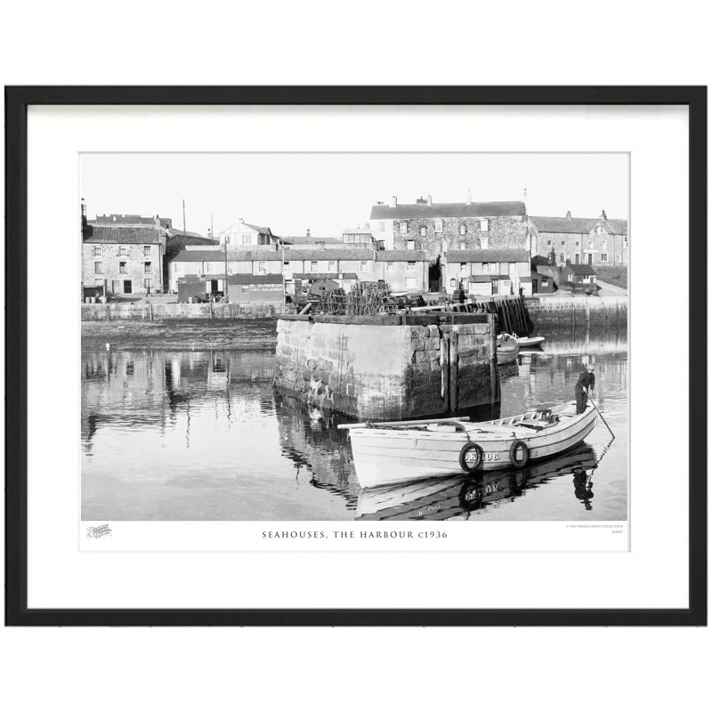 Seahouses, The Harbour C1936 - Single Picture Frame Print, 40cm H x 50cm W x 2.3cm D