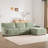 110" Modular Sectional Sofa, Lshape With Extrawide Seat Cushion, USB And Typec Charger, Petal Armrest Design, High Density Foam, Free Movement Ottoman, Wood Frame-2103396401