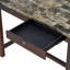 Ensemble de table de salle à manger 5 pièces pour 4 personnes, table de cuisine moderne à hauteur de comptoir et chaises, ensemble de 4 avec tiroirs de rangement, table de salle à manger en marbre avec 4 chaises rembourrées pour petits espaces-965990835