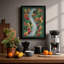 Autumn River Through Gardens Botanical - Print-524983736-524983737
