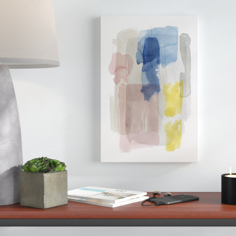 Puddle Pastel II by Grace Popp - Painting Print, Wrapped Canvas, 46cm H x 30cm W