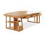Bureaux rectangulaires en bois massif 70,87 "Burlywood-107962435