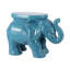 Tabouret de jardin éléphant en céramique 14,25 po White Elephant-1839548253