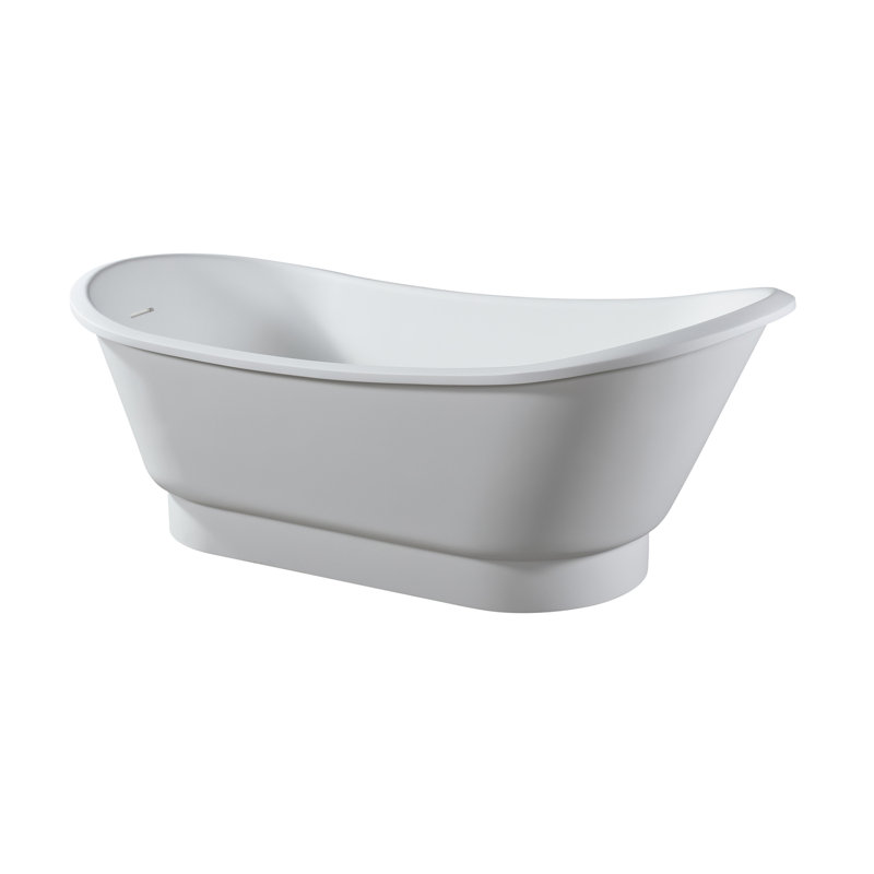 67'' x 30.75'' Soaking Solid Surface Bathtub