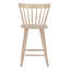 Ensemble de 2 tabourets de comptoir avec îlot de cuisine moderne et chaises hautes en bois durable
