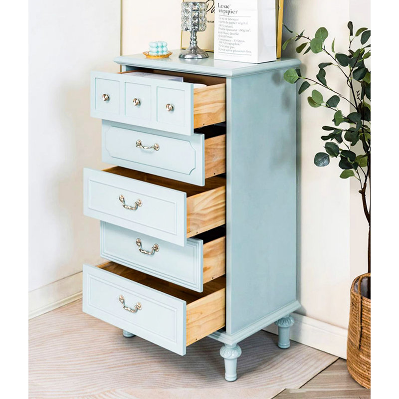 Commode décorative American Country, Bleu