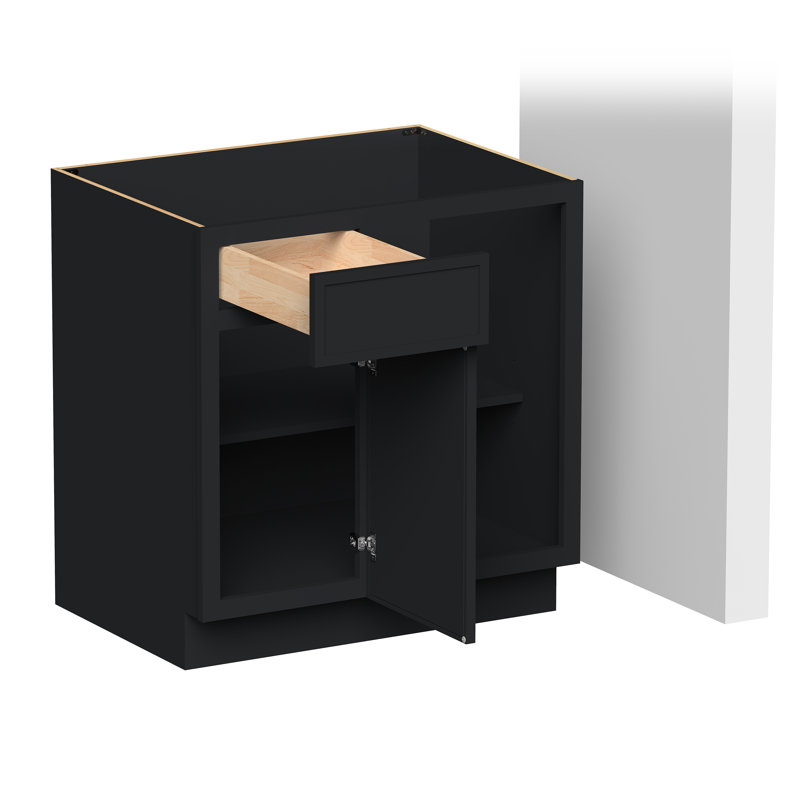 Armoire de coin de coin pour garde-manger blanche l 33 po x P 24 po x H 34,5 po prête à assembler Casainc