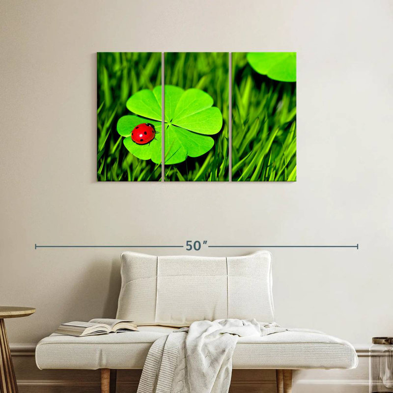 Harnek Four Leaf Clover Ladybug, 24" H x 38" W
