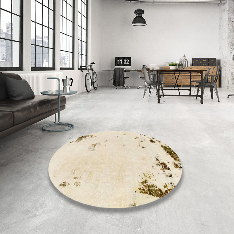 Tapis abstrait moderne 2015, Rond 4 pi