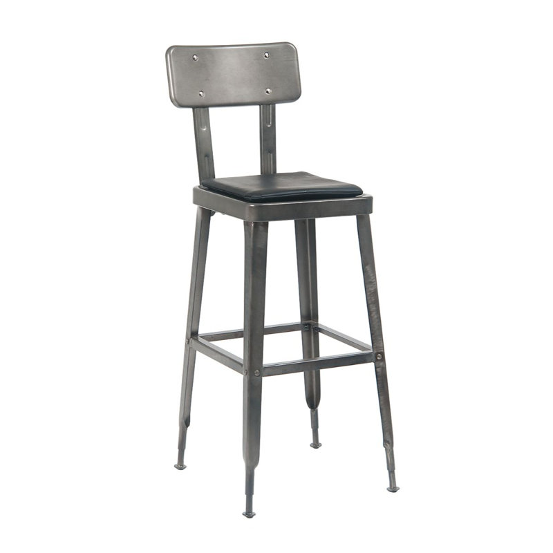 Tabouret de bar, Tabouret de bar (siège d'une hauteur de 29 po), Métal industriel