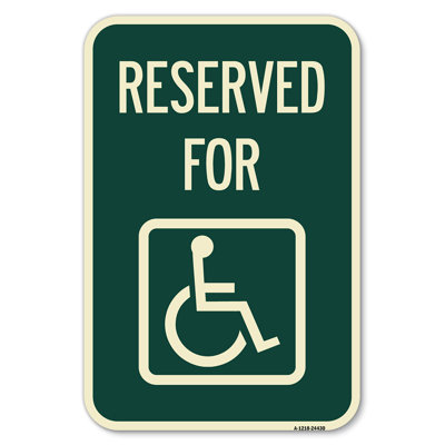 Réservé à (avec symbole accessible) / 24430
