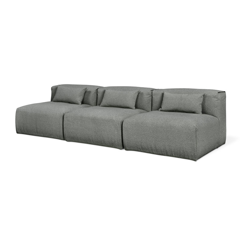 Nest Modular 3-PC Armless, Scoria