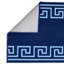 Tapis de couloir à motif géométrique bleu-1676344934