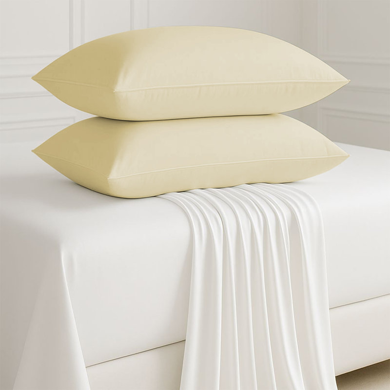 Microfiber Machine Tufted - Set of 2, Cream