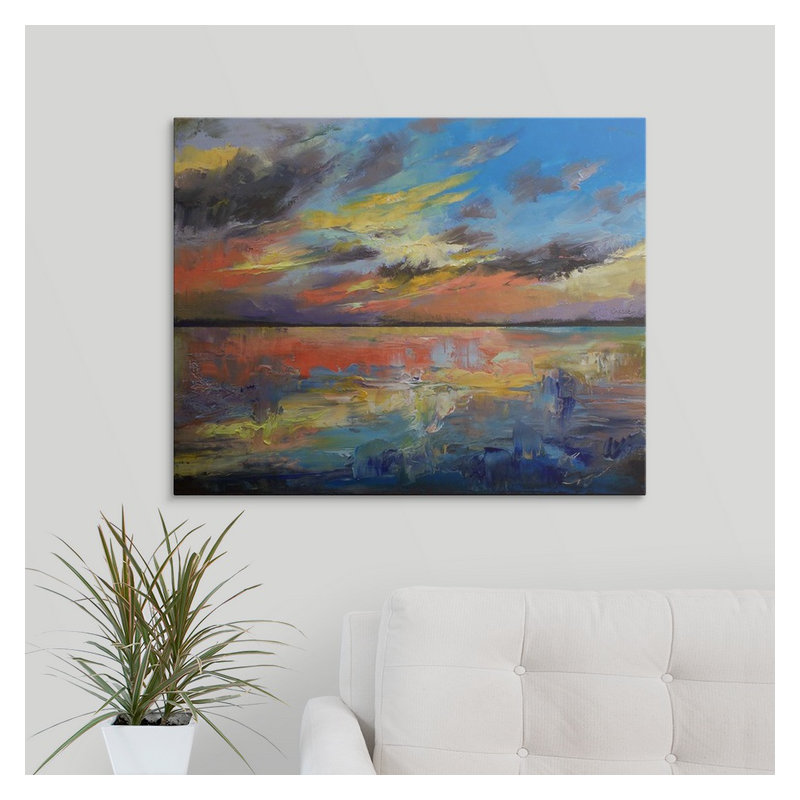 «Key West Sunset», impression, H 38 po x H 48 po x P 1,5 po, Toile