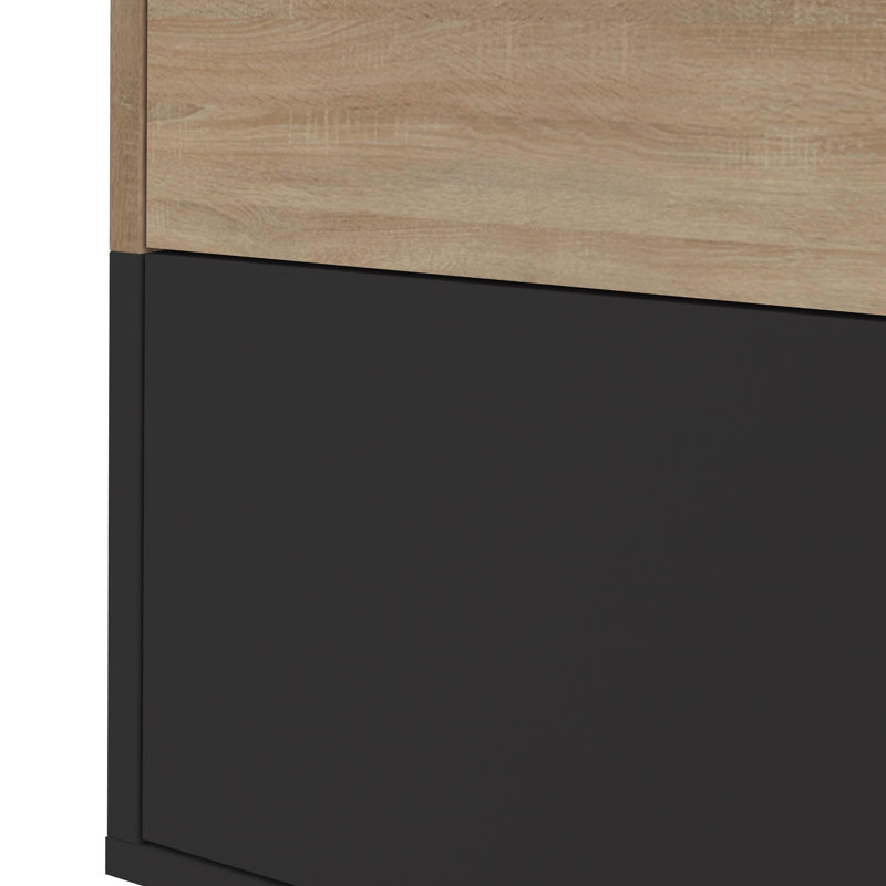 Korsen 90cm Sideboard, Oak/Black