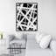 Geometric Stripes Print On Canvas