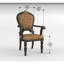 Traditional Formal Armchairs Set of 2