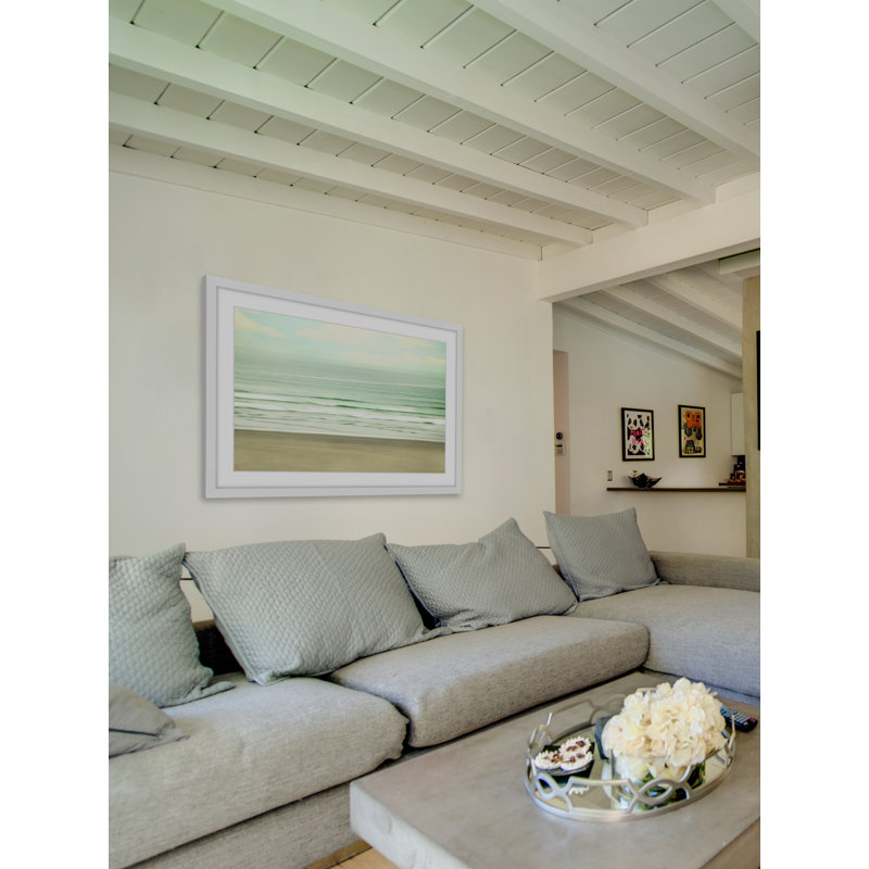 Calm 1 Piece Wall Art, 61cm H x 91cm W, White Framed, White