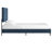 Aguadilla Upholstered Velvet Pine Standard Bed-1671265042-1699937163