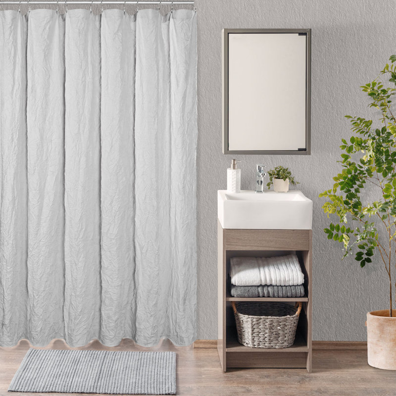 Rideau de douche Kimlyn, Gris clair
