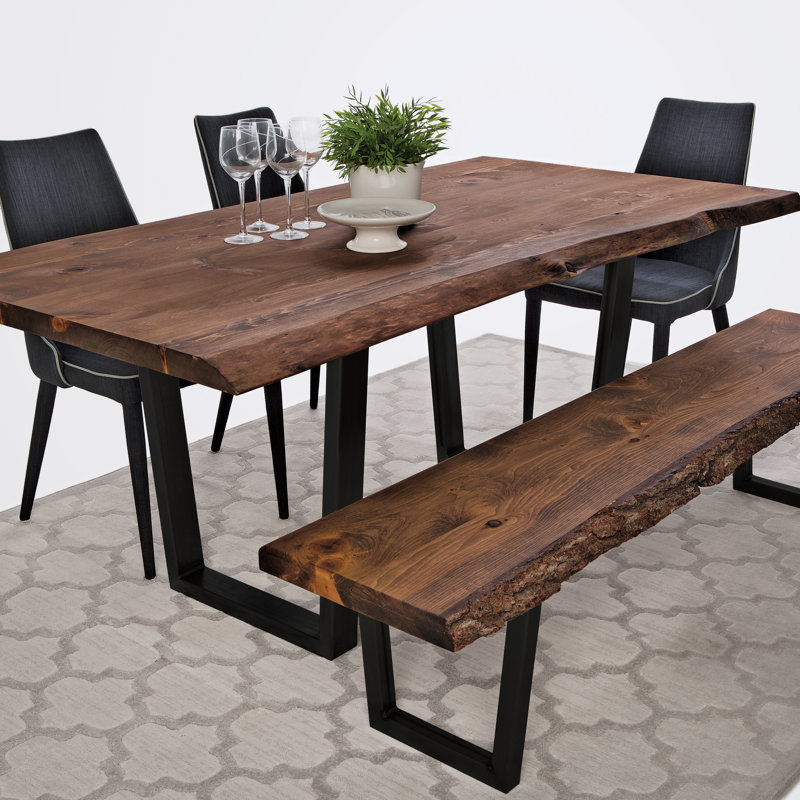 Base de table en acier brut 28 po, Noir, noir, noir, noir