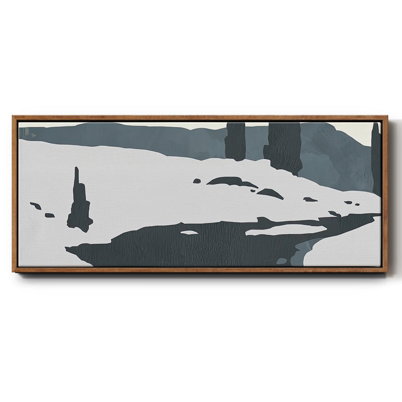 Cutter Island II, reproduction d'art sur toile, H 12 po x l 30 po x P 1,5 po, Noyer