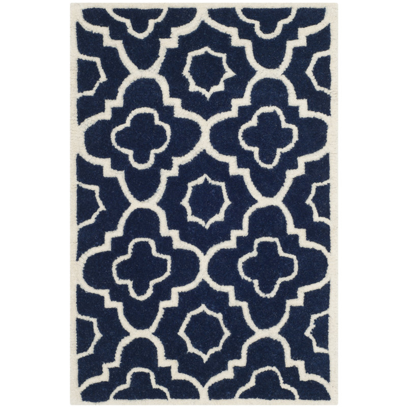 Septimus Geometric Wool Hand Woven Area Rug, Rectangle 122 x 183 cm