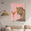 «Leopard and Drink Canvas», art mural Glam par Art Remedy-110306805-110306812