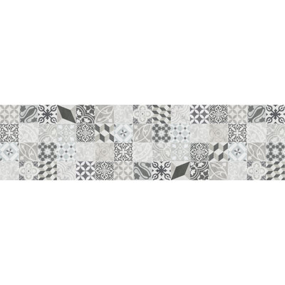 Sadie Vinyl Machine Printed Area Rug