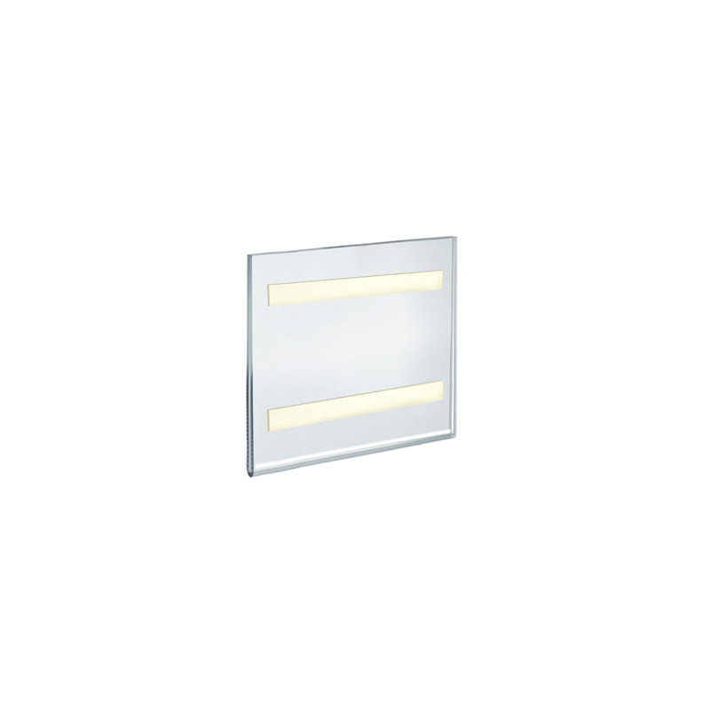 Clear Acrylic Self-Adhesive Wall Sign Holder Frame 5.5" x 5.5" - Pack of 10