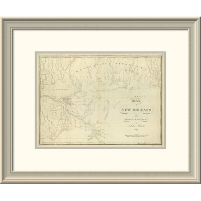 Map of New Orleans and Adjacent Country, 1824' Framed Print -  East Urban Home, EASN4509 39508817