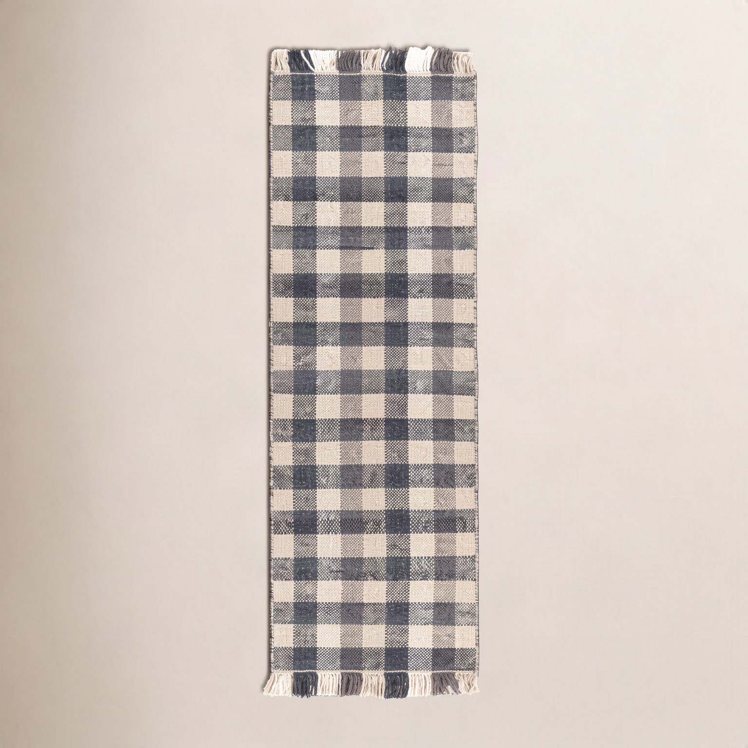 Cordelia Hand-Woven Plaid Rug, Runner 2'6" x 8'