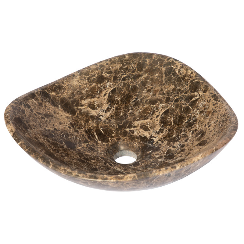 Eden Bath 16'' Brown Stone Specialty Bathroom Sink