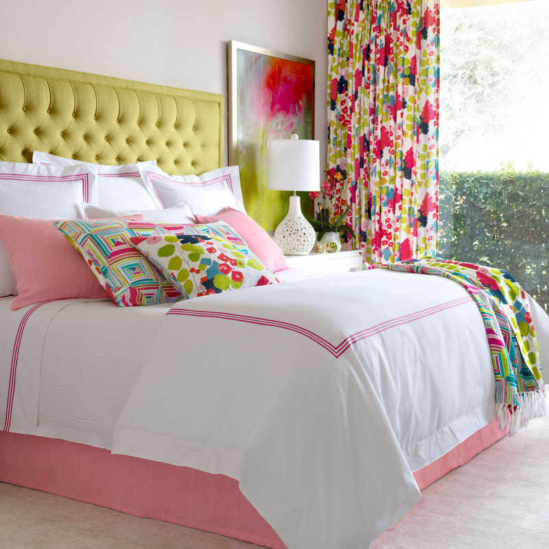 Trio Duvet Cover, Full/Queen Duvet Cover, Fuchsia