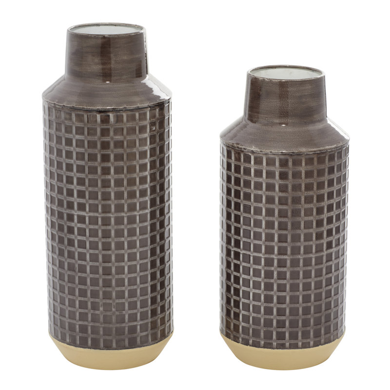 Ensemble de 2 vases de table Dulcemaria, Brun