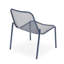 Chaise empilable 2, fer mat bleu marine, détails fabriqués à la main 26 po x 22,08 po 26 po, siège 18 po 19,5 po 12,5 de 2 sièges, fer compétent, attaché à la main, P l 12,5 po