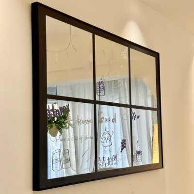 Miroir mural rectangulaire en aluminium