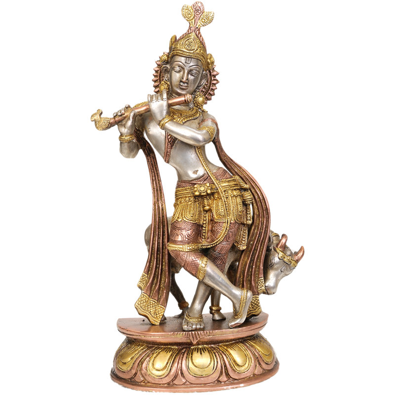 Lord Krishna avec sa vache